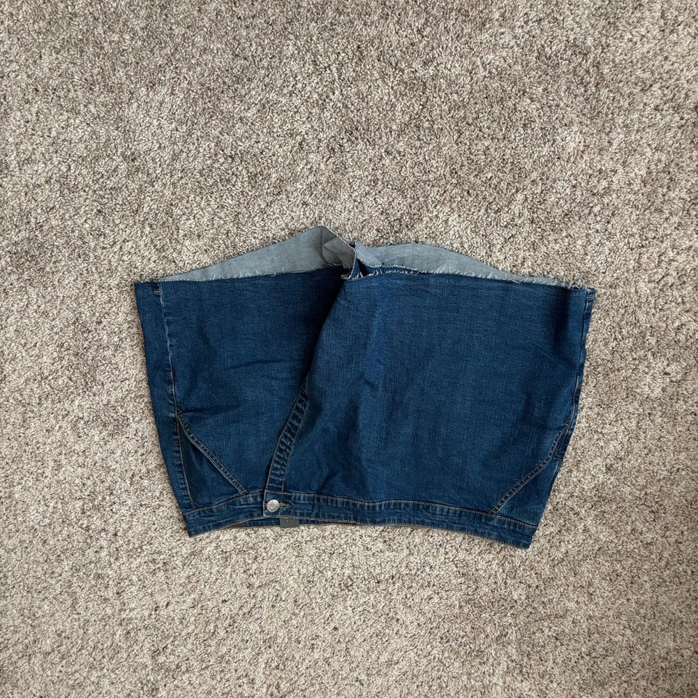 torrid Dark Blue Denim Mini Skirt Panel